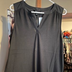 Cotton black tank top